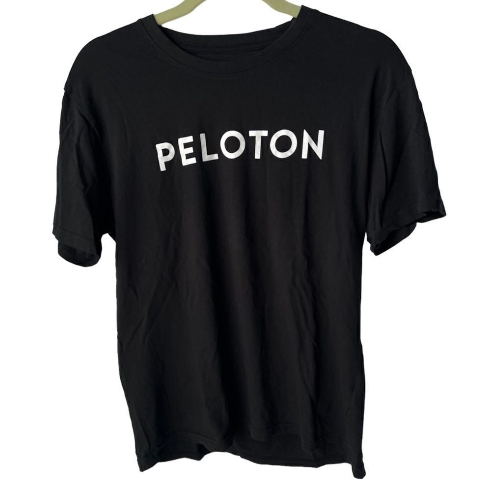 Peloton 100 Rides Century Black Short Sleeve T-Shirt size Medium